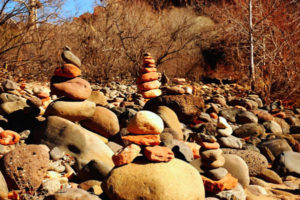 Stacked rocks near Baldwin Trail, Sedona, AZ
