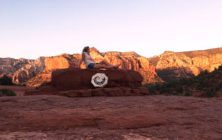 Relaxing after a Shamanic Drum Ceremony in Sedona, AZ