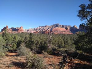 View of Red Rocks from a Trail-Sedona Vortex Adventures
