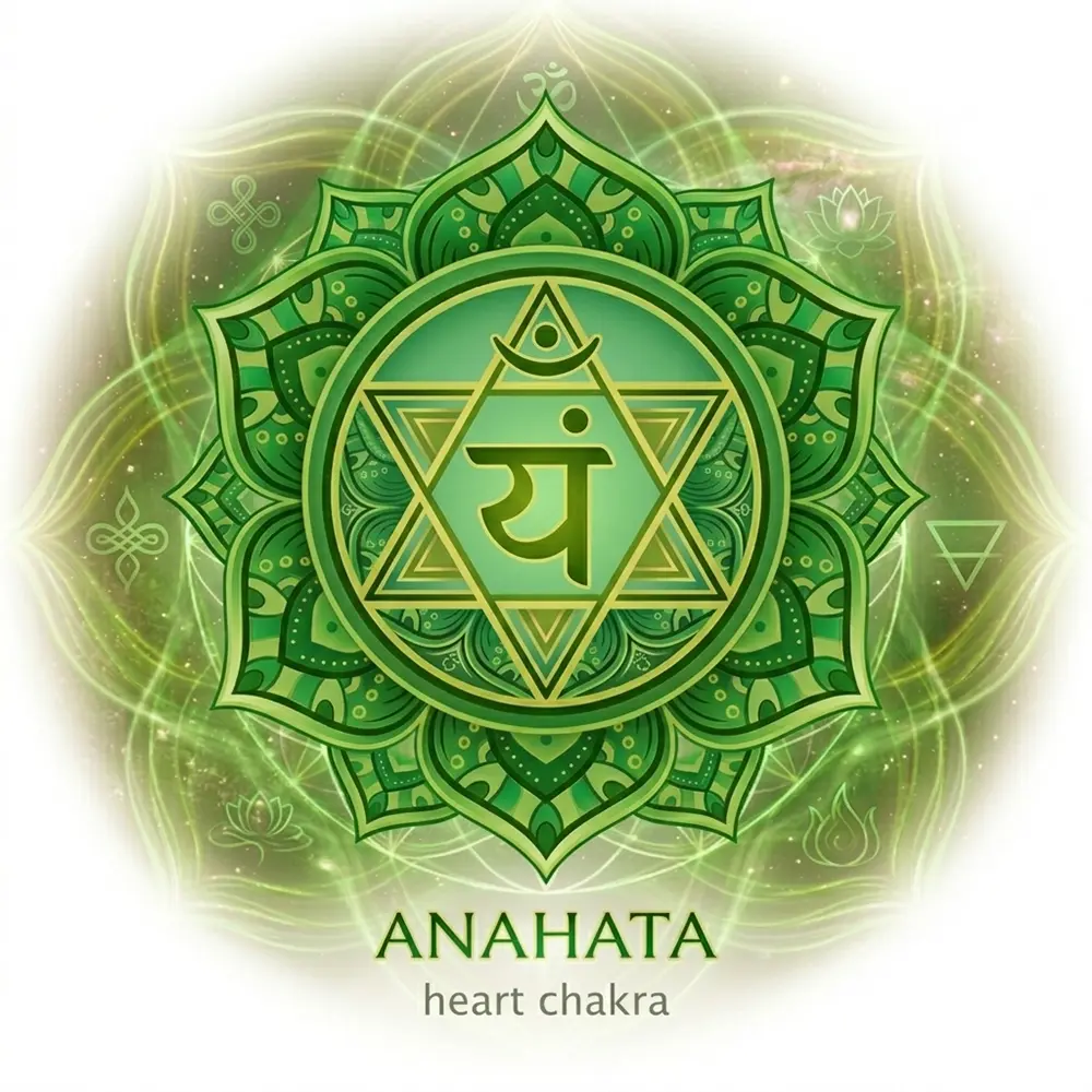 Heart Chakra Yantra symbol for Sedona Vortex Adventures Land Journey